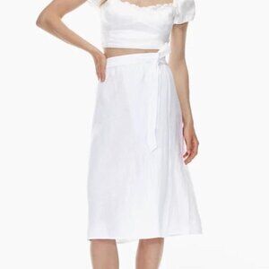 NWT Aritzia Wilfred Outlander Linen Skirt